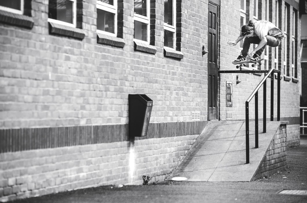 Skateboarding action shot 8
